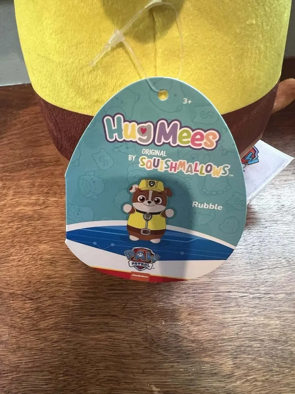 Squishmallows HugMees PAW Patrol Rubble Dog Plush Toy 10 inch NEW